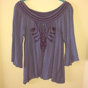 Off the shoulder blouse